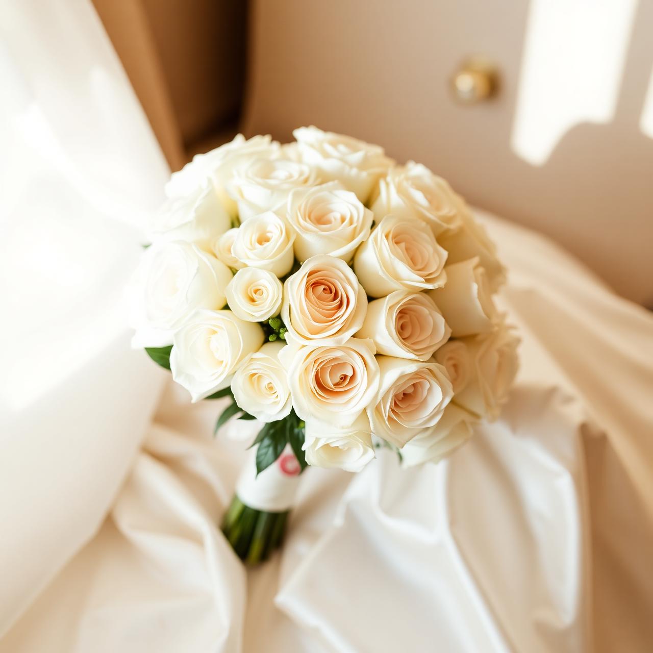 Bridal bouquet detail