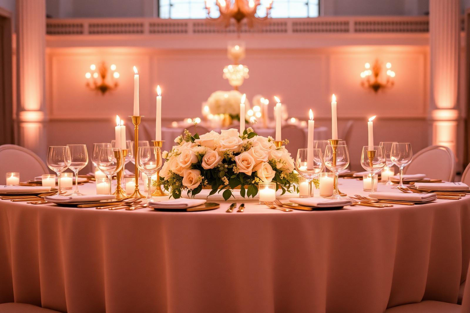 Elegant reception details